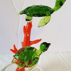 Illuminations Glass Turtles